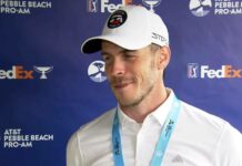 Gareth Bale imponerar i sin Pebble Beach-debut