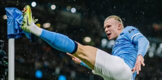 Manchester Citys Erling Haaland har precis krossat detta 30 år gamla Premier League-rekord