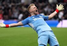 Aaron Ramsdale gjorde en fantastisk match mot Manchester United, men Newcastle var inte övertygade