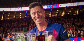 Robert Lewandowski tar farväl av Barcelona