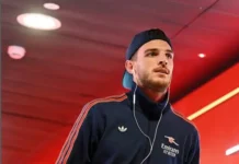 Declan Rice är i omedelbar fara för UEFA-avstängning inför Arsenal-Atletico