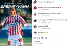 Casper Øyvann återvänder hem till Tromsø – redo för TIL:s återkomst