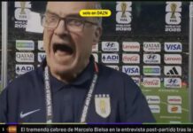 Marcelo Bielsa tappade humöret i en intervju strax efter Uruguays VM-exit