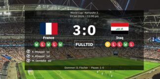 Frankrike 3-0 Irak: Matchpreferens, resultat och mål – Mbappé med två till när dåligt väder präglade VM-thrillern