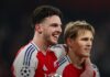 Declan Rice har uppgiften i VM att övertala den engelska stjärnan att gå till Arsenal