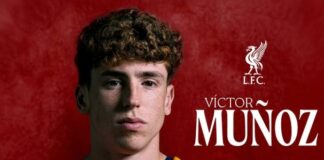 Dagen efter att ha skrivit på för Liverpool skadar sig supertalangen Victor Munoz i VM-