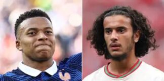 Frankrike mot Marocko: Startuppställningar bekräftade i den första VM-kvartsfinalen den