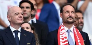Norge – England! – Kvällens mest imponerande framträdande gjordes av kronprins Håkon Magnus