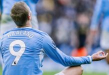 Snacka om fokus! Erling Haaland skriver ny fotbollshistoria