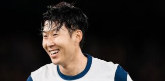 Tottenham-supportrarna är glada över att Son Heung-min gör mål i Sydkoreas fotbollshistoria